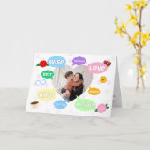 Muttertag Foto Wortwolken Beste Mutter Mama Karte (Gelbe Blume)