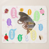 Muttertag Foto Wortwolken Beste Mutter Sherpadecke (Vorderseite (Horizontal))