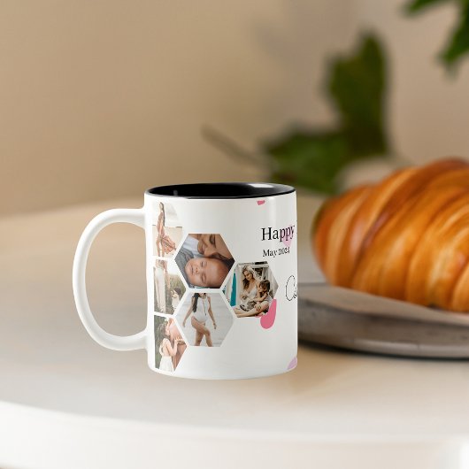 Muttertag FotoCollage mit benutzerdefiniertem Text Jumbo-Tasse