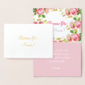 Muttertag Frankreichs mit Rose - Folienkarte (Anzeige)