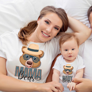 Muttertag Frauen junge Mutter und Babyanpassung T-Shirt