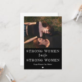 Muttertag/Frauentag starke Foto Karte (Vorderseite/Rückseite Beispiel)