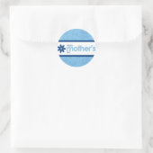 Muttertag fröhlicher Blue Floral Sticker (Tasche)