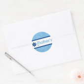 Muttertag fröhlicher Blue Floral Sticker (Umschlag)