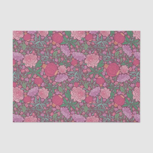 Muttertag Frühling Blume rosa Rosenpapier Lattern Seidenpapier (Vorderseite)