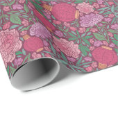Muttertag Frühlingssonne Blume Rosa Laterne Geschenkpapier (Rolleneckpunkt)