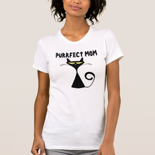 Muttertag Funny Cat T - Shirt (Vorderseite)