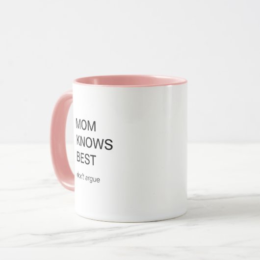 Muttertag Funny Modern Best Mama Tasse (Vorderseite Links)