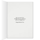 Muttertag für die Mama der Geburt, mit Blume (Innen (Rechts))