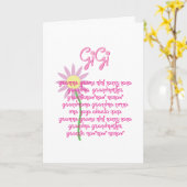 Muttertag für GiGi Karte (Gelbe Blume)