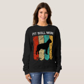 Muttertag für Hunde Mutter Pit Bull Mama Sweatshirt (Vorne ganz)