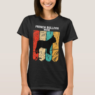 Muttertag für Hunde Muttersprache Französisch Bull T-Shirt