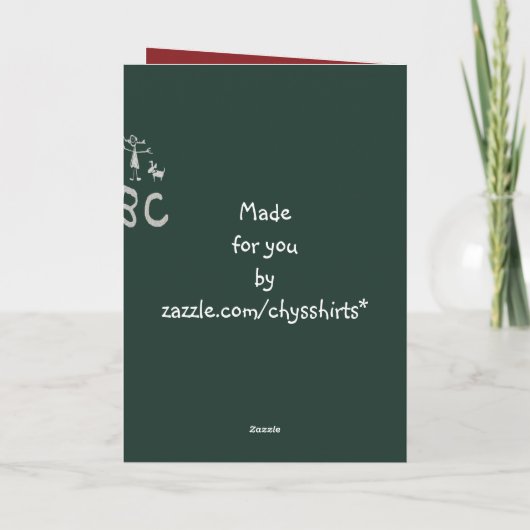 Muttertag für Lehrer Karte (Rückseite)