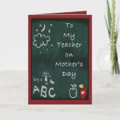 Muttertag für Lehrer Karte (Vorderseite)