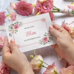 Muttertag für Mama Bibel Wasserfarbe Floral Feiertagskarte