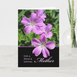 Muttertag für Mama Lila Lavendel-Blume Karte