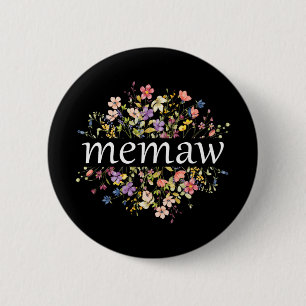 Muttertag für Mama Wildblume Blumenfrauen#39; #3 Button