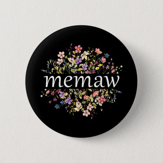 Muttertag für Mama Wildblume Blumenfrauen#39; #3 Button (Vorderseite)