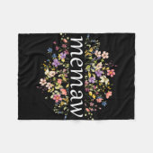 Muttertag für Mama Wildblume Blumenfrauen#39; #3 Fleecedecke (Vorderseite (Horizontal))