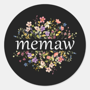 Muttertag für Mama Wildblume Blumenfrauen#39; #3 Runder Aufkleber