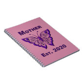 Muttertag für Mutter "Est 2020" Notizblock (Rechte Seite)