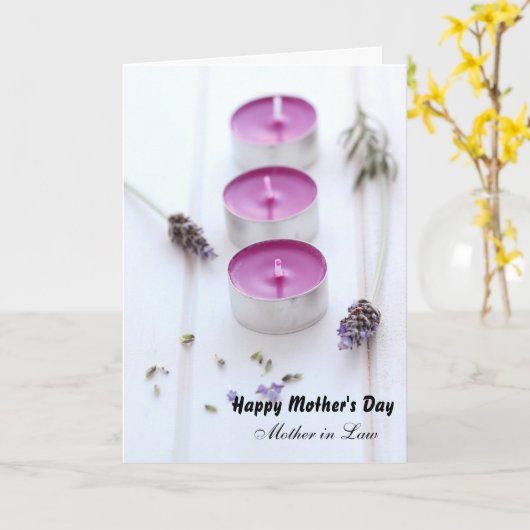 Muttertag für Mutter im Gesetz Karte (Gelbe Blume)