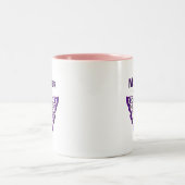 Muttertag für Mutter, Mama, Mutti Zweifarbige Tasse (Mittel)