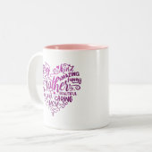 Muttertag für Mutter, Mama, Mutti Zweifarbige Tasse (Vorderseite Links)