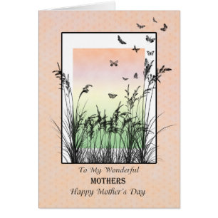 Muttertag für Mütter, mit Schmetterlingen