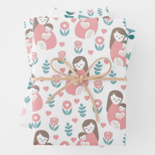 Muttertag für New Baby Momma 3 Geschenkpapier Set