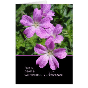 Muttertag für Nonna Purple Flowers