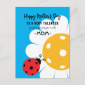 Muttertag für Pickleball-Mama, benutzerdefinierte Postkarte (Vorderseite)