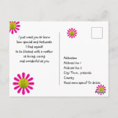 Muttertag für Pickleball-Mama, schwarz Postkarte (Rückseite)