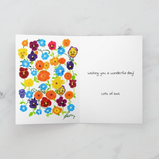 Muttertag - Gartenkarte Blume Karte (Innenseite)