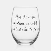 Muttertag Geburtstag Funny Quotes Simple Weinglas Ohne Stiel (Vorderseite)