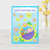 Muttertag / Geburtstag / Junge Mutter Karte (Gelbe Blume)