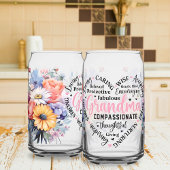 Muttertag gedruckte Can-Brille Dosenglas