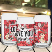 Muttertag gedruckte Can-Brille Dosenglas