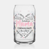 Muttertag gedruckte Can-Brille Dosenglas (Links)