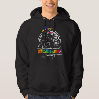 Muttertag Gefärbte Krawatte Bonusmomsaurus Bonus M Hoodie