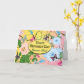 MUTTERTAG - GEHEIM PAL - SCHALTFLÄDEN/BLUME KARTE (Gelbe Blume)