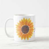 Muttertag Gelbe Sonnenblume - die beste Mama der W Kaffeetasse (Links)