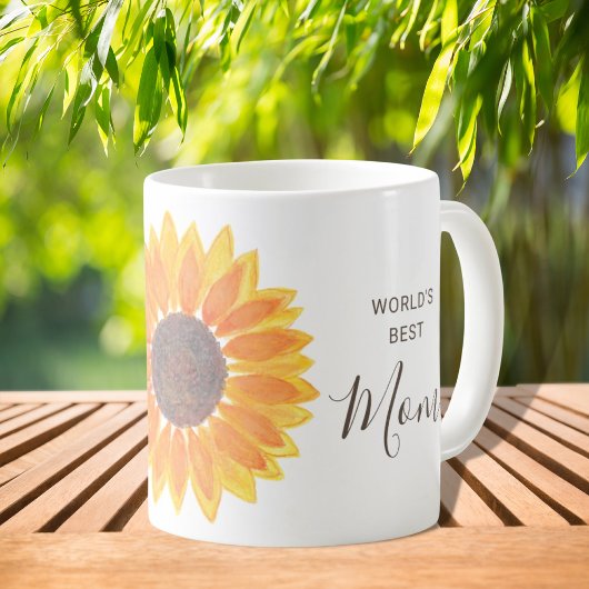Muttertag Gelbe Sonnenblume - die beste Mama der W Kaffeetasse