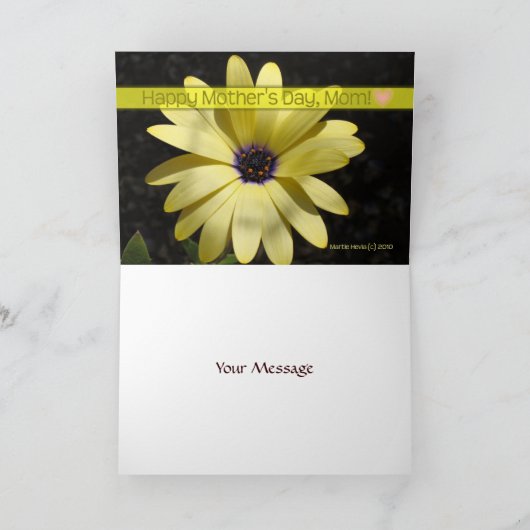 Muttertag - Gelber Tag (2) - Karte - Anpassen (Innenseite)