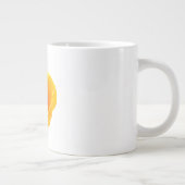 Muttertag Gelbes Mohnblütenblättriges Geschenk Jumbo-Tasse (Rechts)