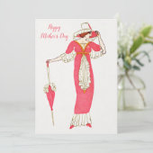 Muttertag/Geschenk für Mama/Vintage Karte (Stehend Vorderseite)