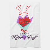 Muttertag Geschenk T-Shirt Geschirrtuch (Vertikal)