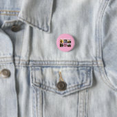 Muttertag Geschenke Foto Collage Trendy Pink Button (Beispiel)