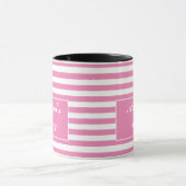 Muttertag Geschenke Rosa Individuelle Name Tasse (Zentrum)