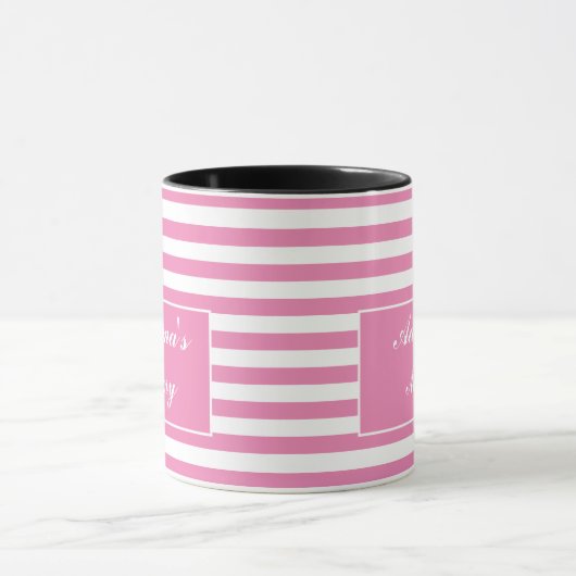 Muttertag Geschenke Rosa Individuelle Name Tasse (Zentrum)